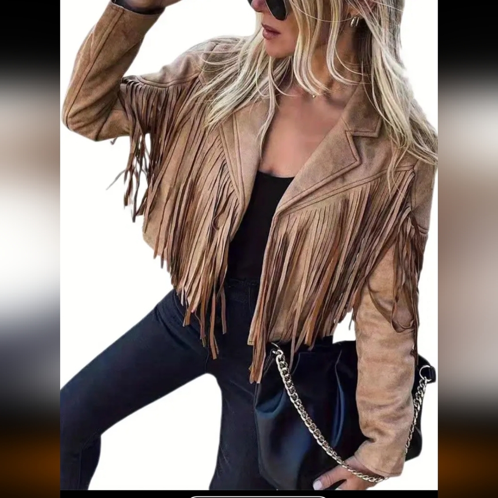 Fringe faux leather jacket - Picture 3 of 4